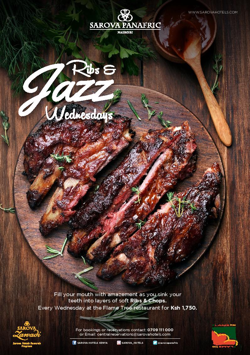 SarovaPanafric's tweet photo. All set for our #RibsandJazz wednesdays this evening? #MidweekOffers @KenyaBuzz @EatOutKenya @goplacesdigital https://t.co/V7PbVLRYVi