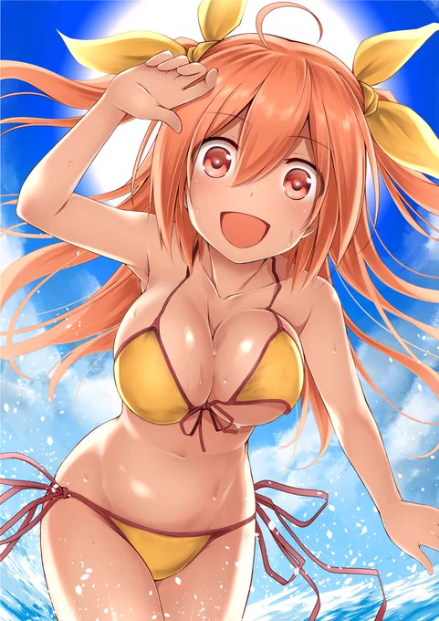 そんなわけでメーリスちゃんと海にやってきたのだ
#アイギスお絵かき #千年戦争アイギス 