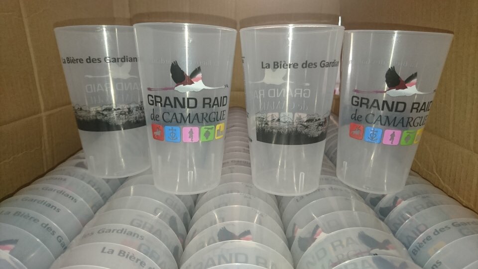 Les verres à l'effigie du #Grandraidcamargue viennent tout juste d'arriver ! #GRC2017