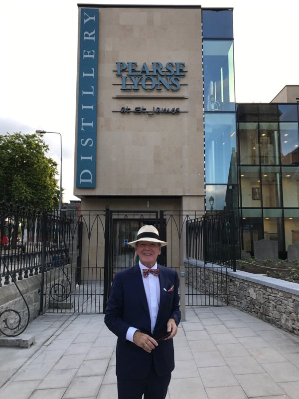 PearseLyons's tweet photo. Relishing the moment when a lifetime ambition is achieved - cut the ribbon on @PLDistillery #Dublin -Deirdre has done an amazing job https://t.co/8fQF9sjz6Y
