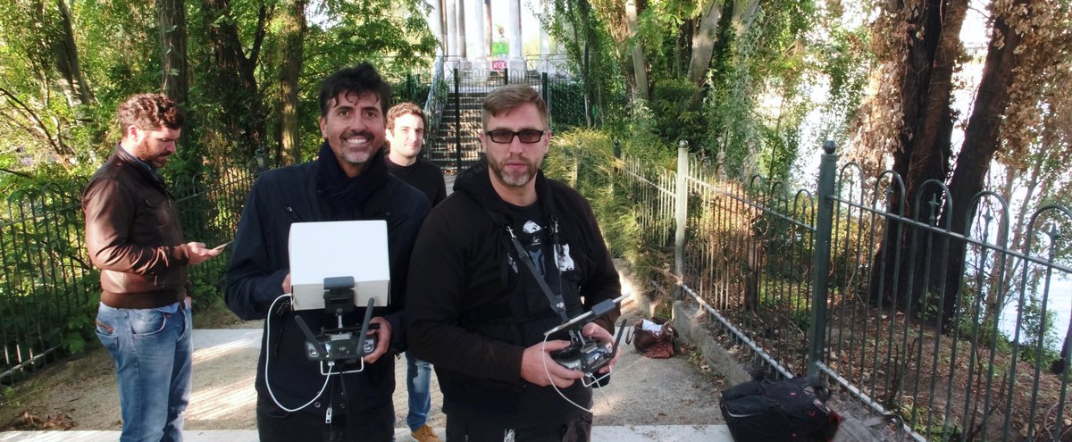 Tournage pour un projet d'intégration 3D architectural ! Assemblage de prises d'images 4k par drone et de modélisation 3D #paris #drone