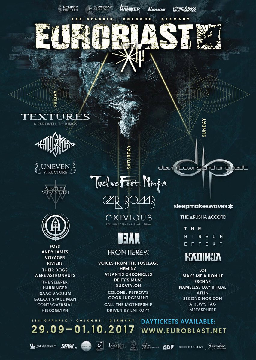 DAY SPLITS! 

We're locking ourselves away this weekend to finish Album 3 and get prepped for <a href="/Euroblastfest/">Euroblast Festival</a> 🤘💪