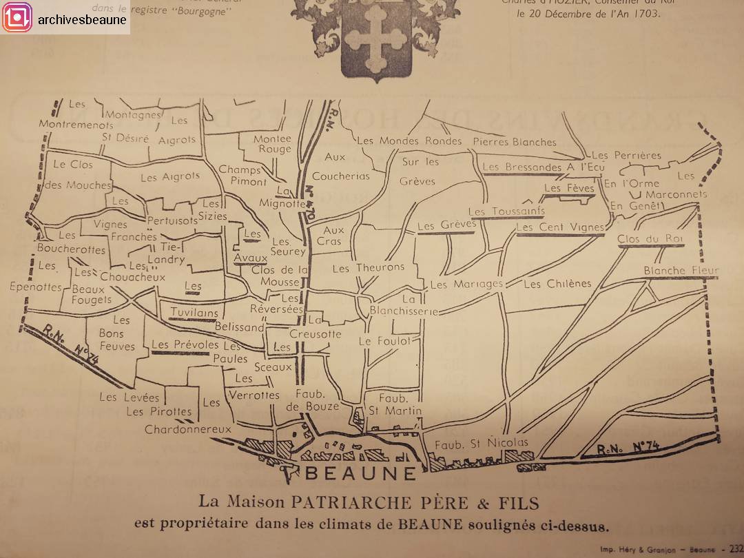 #FollowAnArchivist
Ds les 50's, @Patriarche1780 illustrait ses tarifs ac un joli plan des climats de #Beaune! #bourgogne #vin #wine #climats