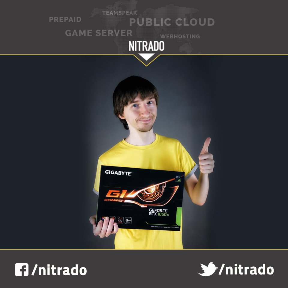 Nitrado's tweet image. So sehen Sieger unserer #Facebook Gewinnspiele aus. #gigabyte #AORUS #hardware