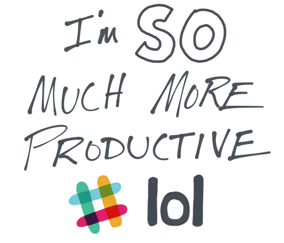 Productivity is at ... *knock knock*

an all-time... *ding!*

hang on... *tap tap tap*

what was I saying?