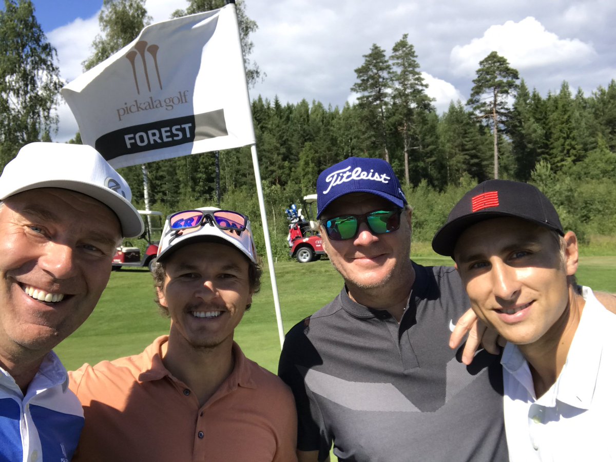 J_Utriainen's tweet photo. @PickalaGolf aivan timanttisessa kunnossa ja peliseura parasta A-ryhmää @toffejusslin @HjuulioSandell #Valle https://t.co/Wj1tLu6SQx