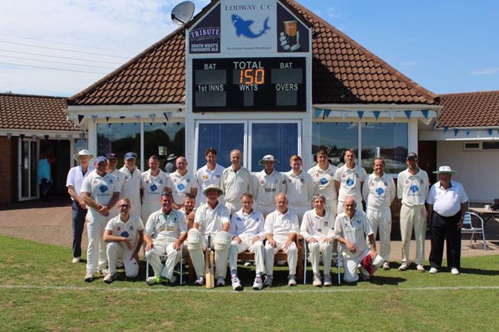 LodwayCC's tweet image. Team photo from the Lodway XI v Reggie Williams XI played yesterday:
#Lodway150🦈
