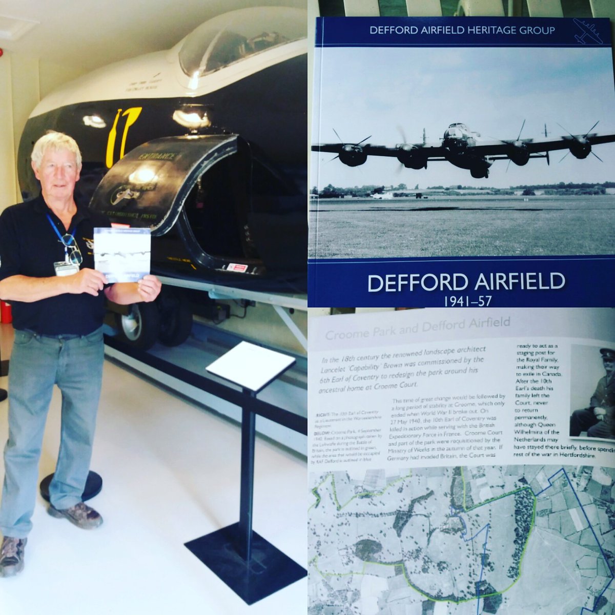 NTCroome's tweet photo. Get your hands on a copy of the new Defford Airfield Book at #croomeshop  for a trip back in time https://t.co/88SyYYIKW4 🛩"Chocks Away" https://t.co/T4vMwMnvyj
