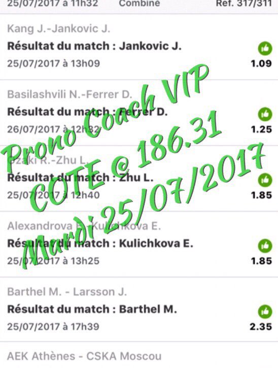 Pronocoach1's tweet image. PRONO COACH VIP

MULTISPORTS @ 186.31✅

Tous nos MISSILES sont disponibles uniquement sur notre VIP

#ParionsSport #TeamParieur #MortalCombo