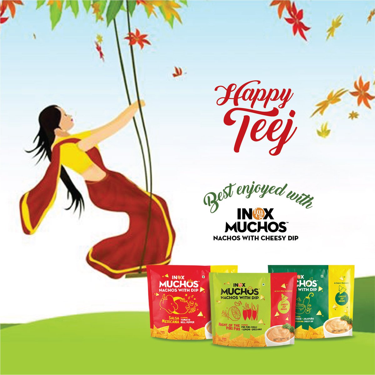 Enjoy the festival of Teej with a pack of Inox Muchos..!!
#MyMuchos