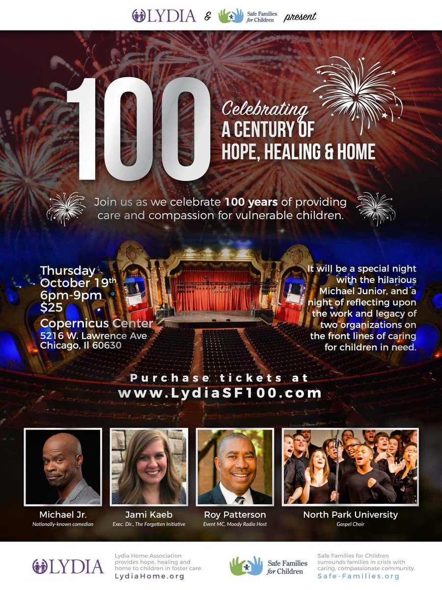 Join us for a special night with the hilarious, Michael Jr., and a time of reflecting on the work and legacy of caring for children in need.