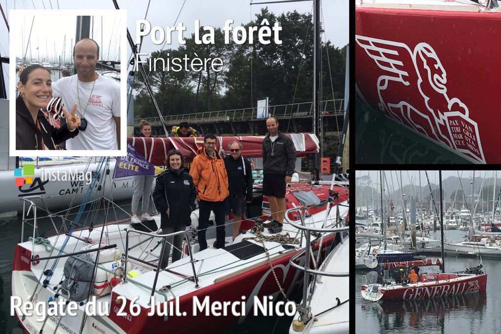 Merci <a href="/nicolunven/">Nico Lunven</a> et <a href="/generalifrance/">Generali France</a> pour cette régate ! #Finistere  
Dédicace <a href="/Mc_Lanne/">M-Christine Lanne</a> ☺️⛵️
