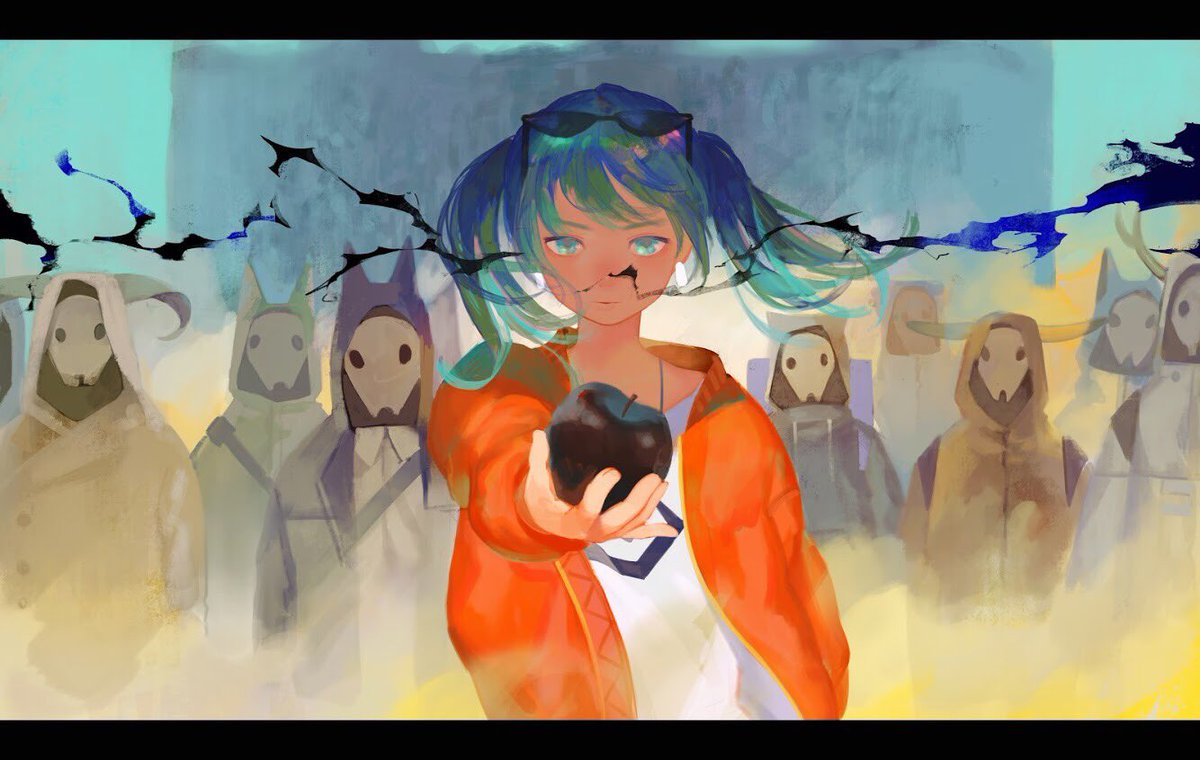 初音ミク 「砂の惑星 」|さとまのイラスト