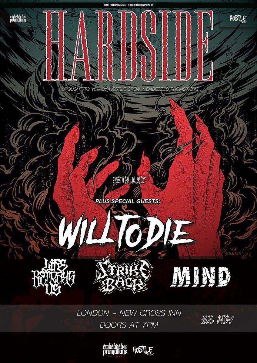 strikebackuk's tweet image. Tour with @hardsidetx and @Will2Die has been sick so far. Last UK show with them in London tonight - doors at 7