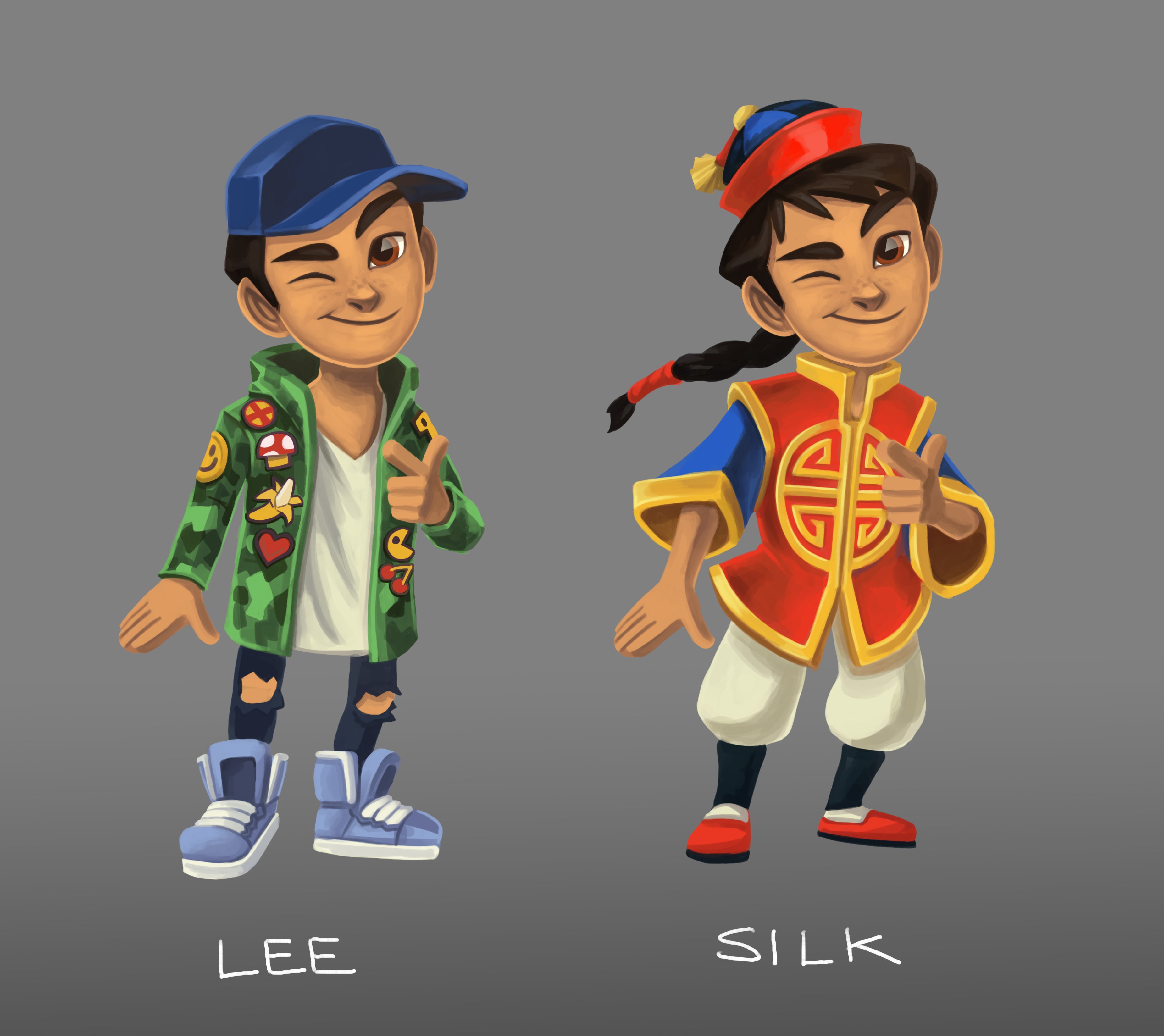 Subway Surfers on X: Here's some more beautiful #SubwaySurfers Shanghai  #concept art. Which of Lee's outfits do you like best? #gamedev #gameart   / X