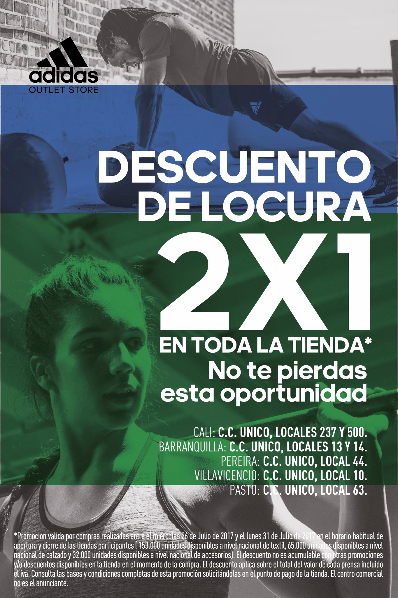 Adidas outlet villavicencio online