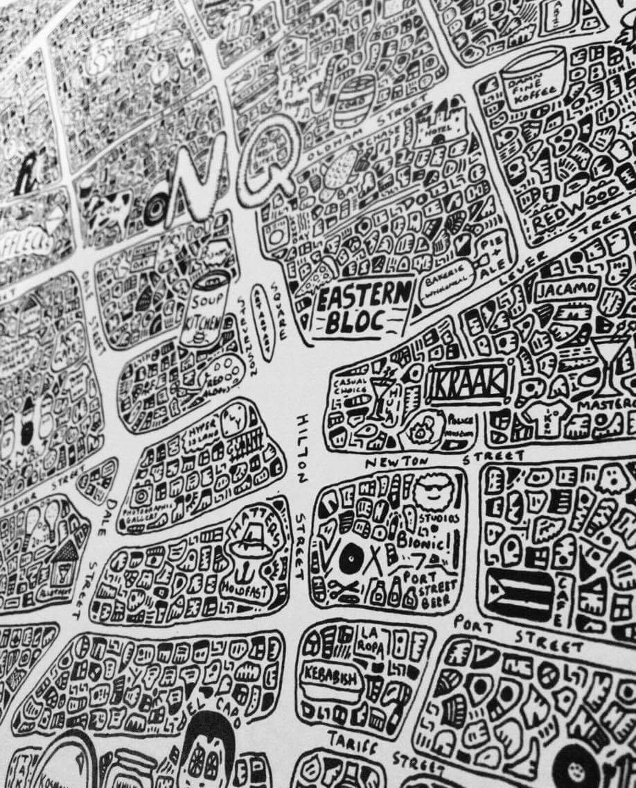 DaveDraws_'s tweet photo. #NorthernQuarter doodle maps are available to buy today from @KulaGallery! Pop down and get yours! #nq #kulagallery #gallery https://t.co/ThMGN3rjNE