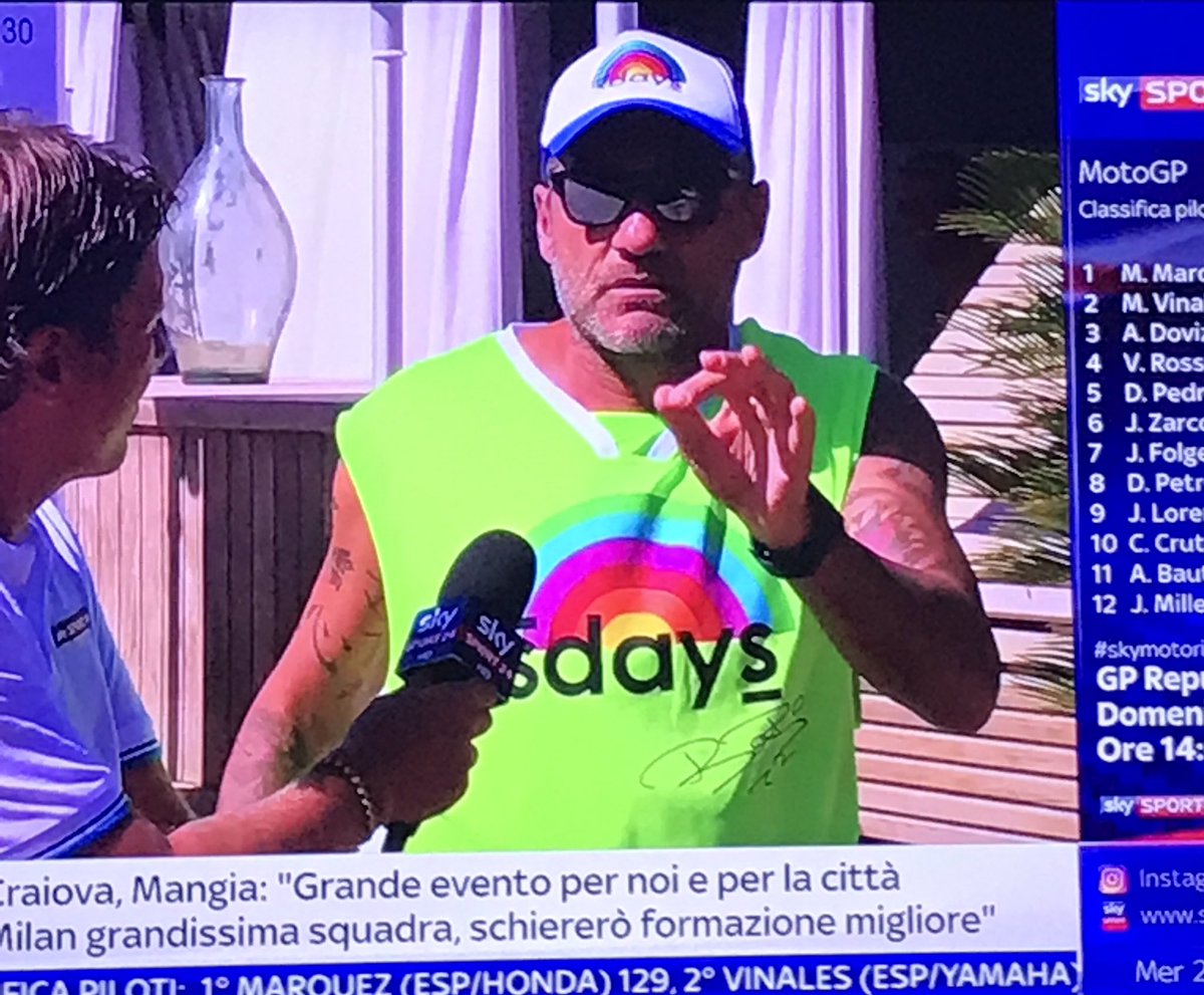 Segnalo un #Vieri lievemente su di giri a Sky. Di un imbarazzo estremo che nemmeno con #Grignani al #Festivalbar #dannenantrabó