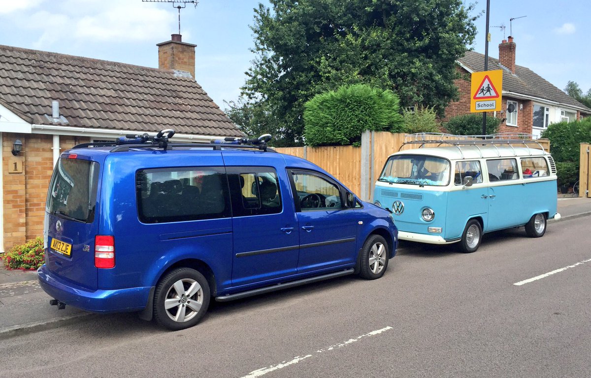 The new and the classic. #vanlove #camper #caddy #vw @cordwallisgroup  #co_conscience
