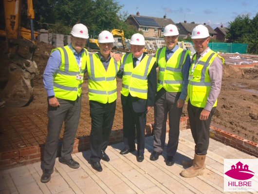 HilbreHomes's tweet photo. Hilbre Homes board members were on site at Barleyfield this week, celebrating the launch of the new development #pensby #newhomes #newplots https://t.co/0uVzeOFRPL