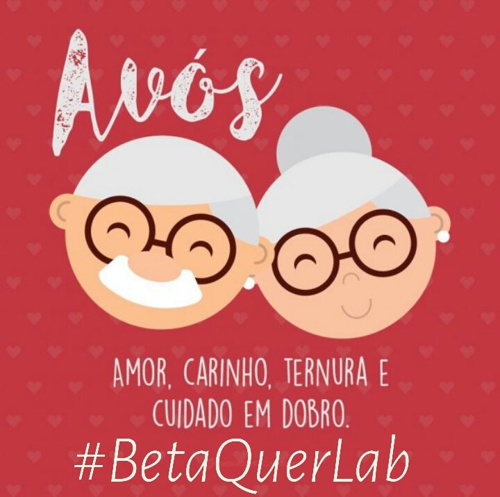 Avós; adoçando a nossa vida desde o nosso nascimento. Feliz Dia dos Avós!

#BetaQuerLab 
#DiadosAvós 
#BetaQuerLabQuartou