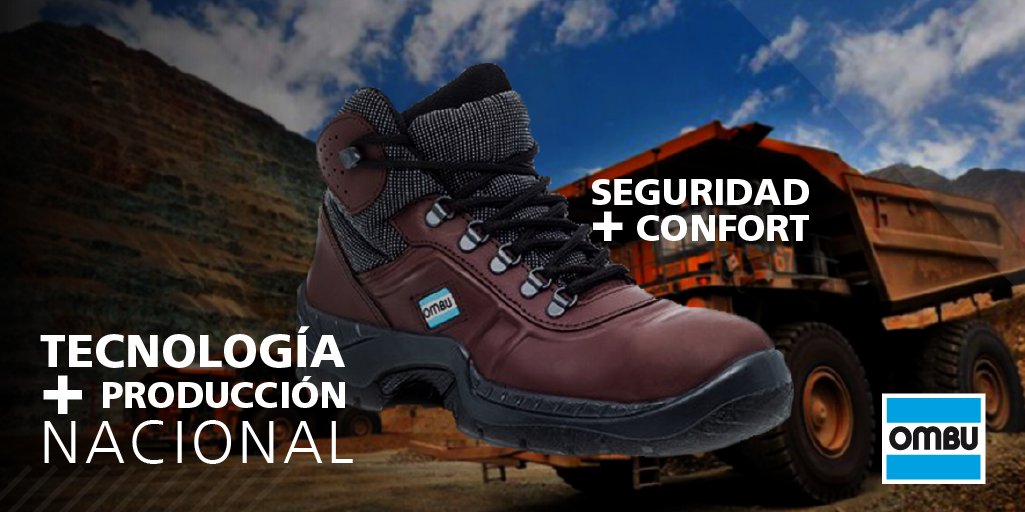OMBUindument's tweet photo. Gracias a productos de alta tecnología somos la marca de calzados más elegida por la #Minería. Sentí el #OrgulloNacional de pies a cabeza https://t.co/mLg8BIF7gc