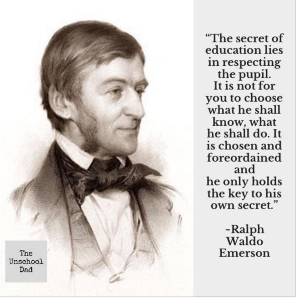 alliance4sde's tweet photo. Ralph Waldo Emerson -- supporting Self-Directed Learning before it was cool. #JoinASDE https://t.co/mQhhTRC61q