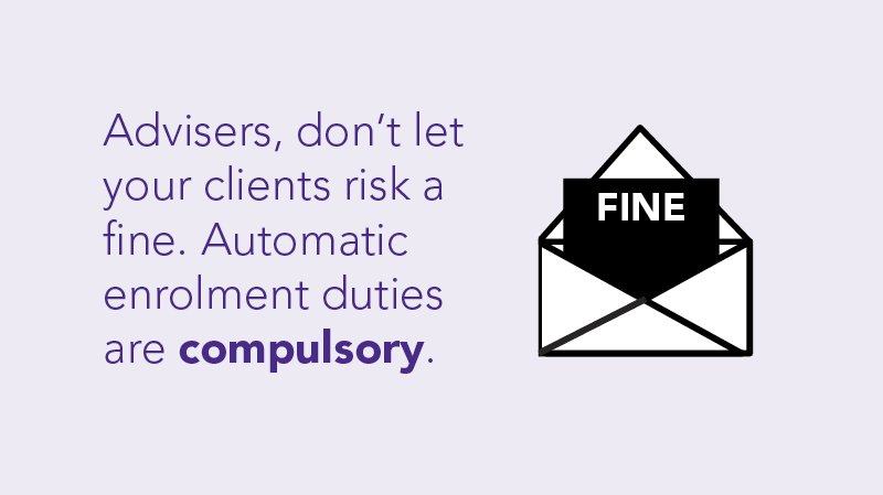 TPRgovuk's tweet image. Ensure your clients comply with their #autoenrolment duties, they're compulsory #B2BHour e1.m.tt/a/qmomoemr.html