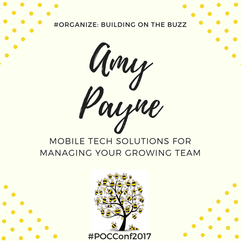 PocSummit2020's tweet photo. Introducing Amy Payne! Her topic is "Mobile Tech Solutions for Managing Your Growing Team". #POCConf2017 #Organize #BuildingOnTheBuzz https://t.co/aSUECdiwKx