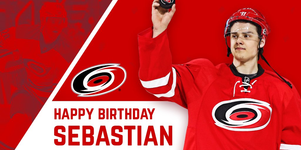 Canes's tweet photo. RETWEET to join us in wishing @SebastianAho a happy birthday, and to be entered to win a jersey signed by the birthday boy himself! https://t.co/UbsEFNq0rq
