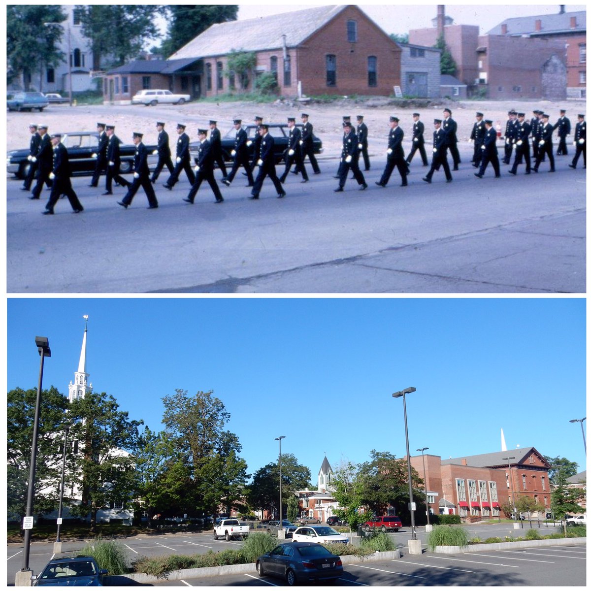 Comparison photo, late 60's and 2017