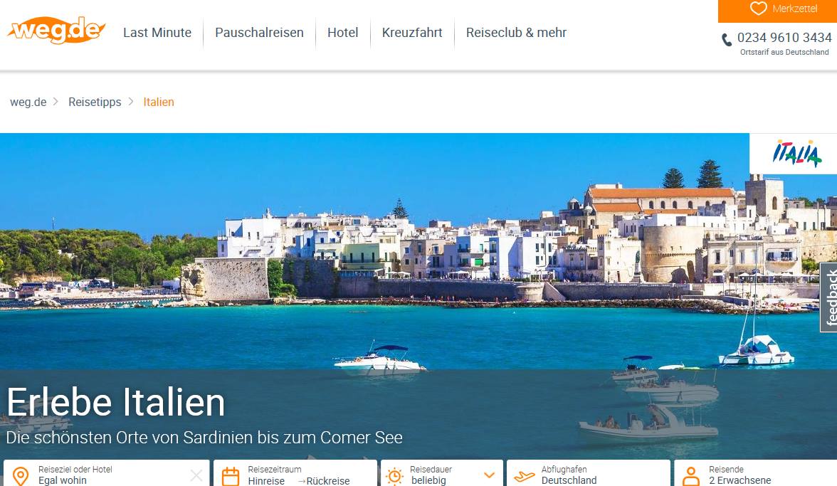 #ENITcomunica campagna cross media di ENIT Francoforte in coll. con il TO tedesco <a href="/weg_de/">weg.de</a>: spot TV + landing page weg.de/reisetipps/ita…