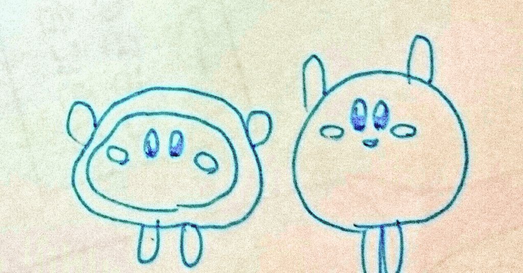 昨日昼に描いたらくがき。ニンテンドウときよにゃ多め
 #落書き 