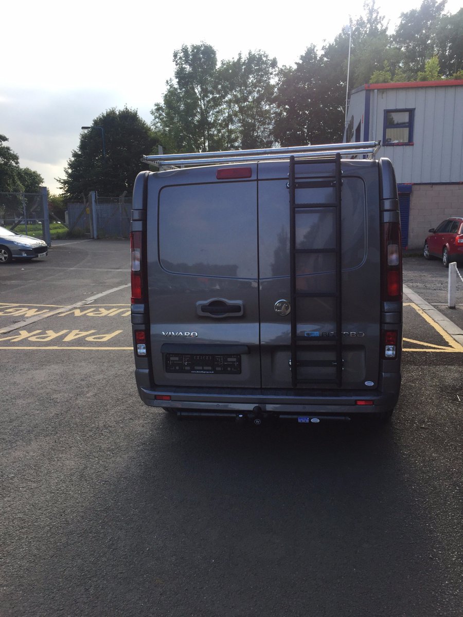 cuveso's tweet photo. Vaxhall Vivro In For Some Ply Lining, Tow-Bar, Roof Rack And Rear Door Ladder Treatment..
#WhySettleForSecondBest https://t.co/FTi8qWuKl5