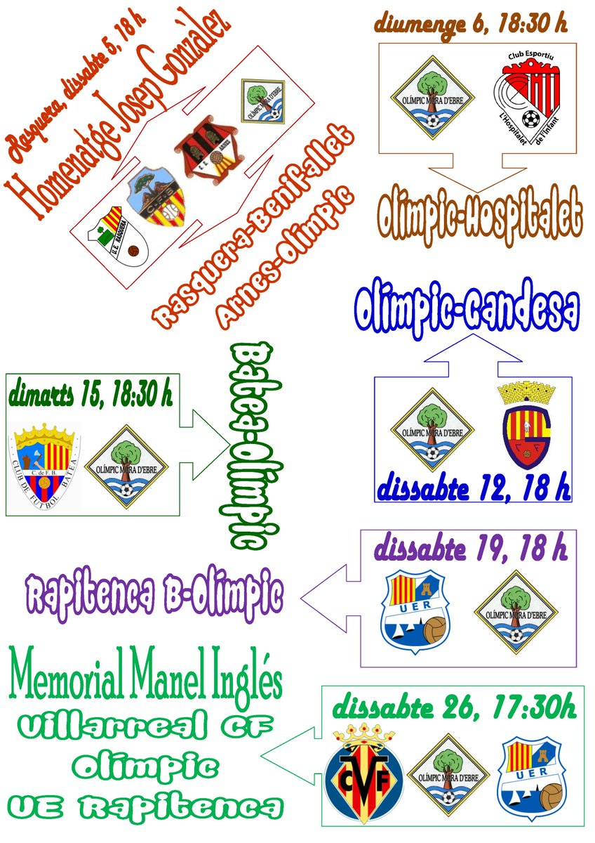 olimpicmde's tweet photo. PARTITS PRETEMPORADA 2017-2018 
EQUIP 3a CATALANA @olimpicmde https://t.co/s8VwFoLa0Q