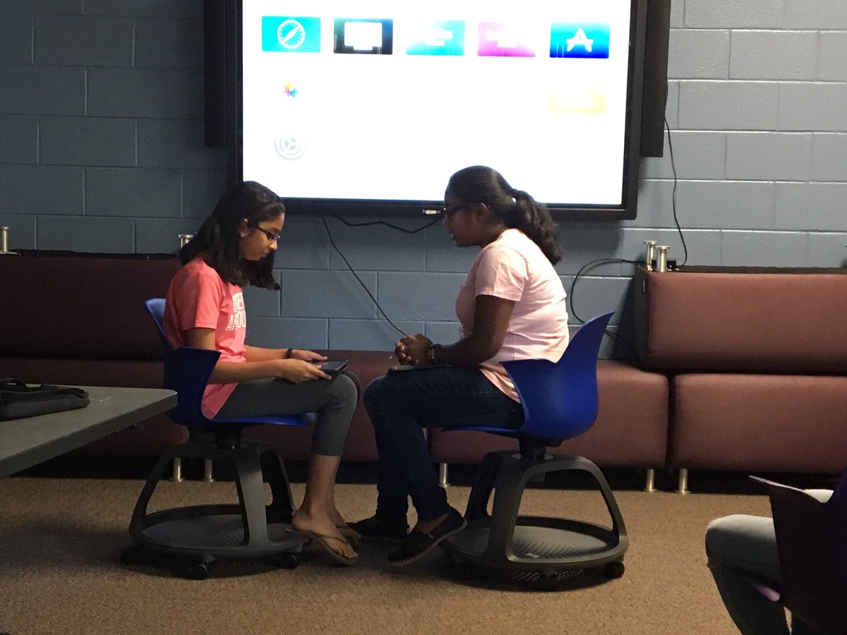 MissRioux's tweet photo. Standards of Behavior skits for the SWAT help desk this year. #AMMSSWAT #ADEchat #appleacademy #forthelovelearning https://t.co/r8BwyJbkPR
