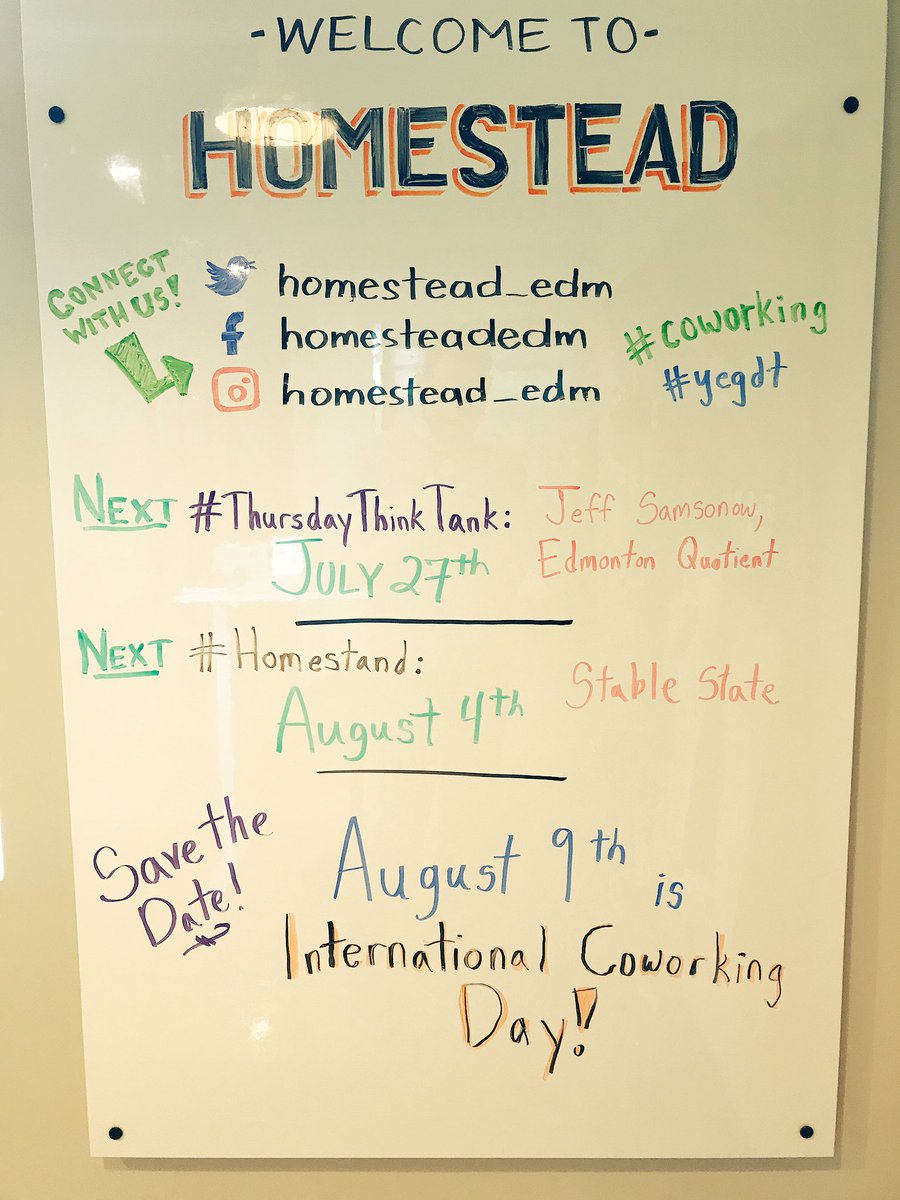 homesteadyeg's tweet photo. What's going down in Homestead town?
Simply check out our Welcome Whiteboard for upcoming #ThursdayThinkTanks, #Homestands, and more! ๐๐ https://t.co/QmYMV5GcpO