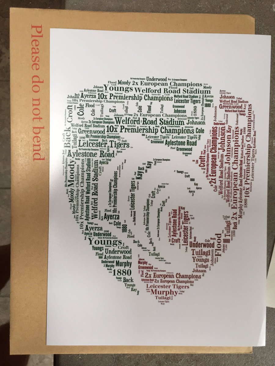 AGT79's tweet photo. Know a Leicester Tigers fan?
I'm giving this print to a follower at 11pm.
To enter;
- RT
- Follow me
Thanks! https://t.co/t5yVaqx53T