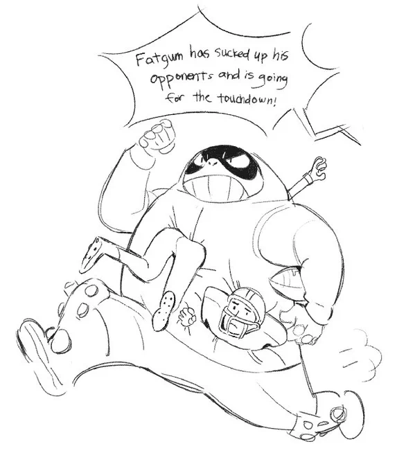 chatted with @typical_ingrid and we both agree that Fatgum would be a phenomenal sportsman 