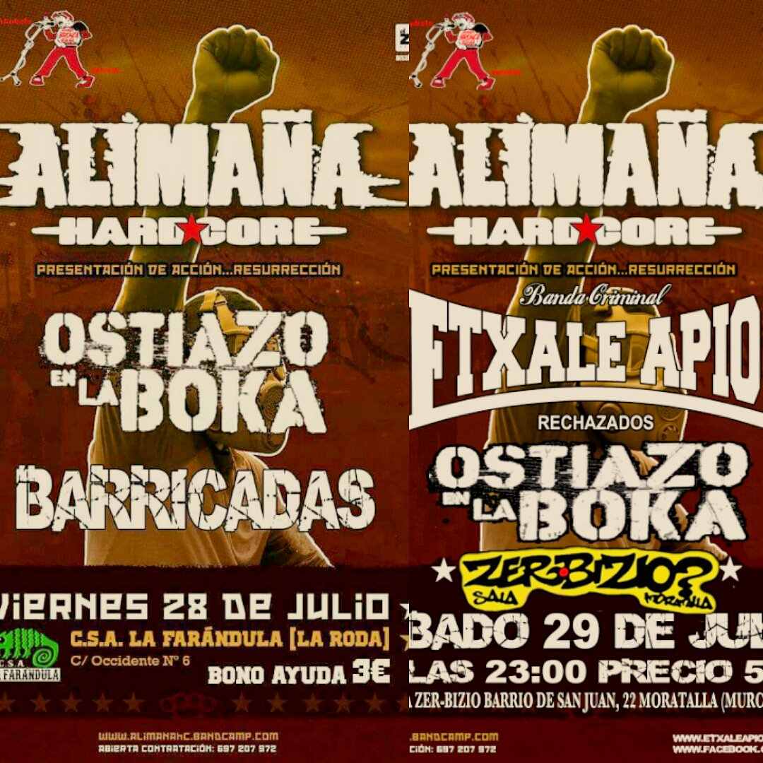 SAntisystemM's tweet photo. De nuevo mandamos a la chavalada por ahí junto Atubolo promo y Bronca Segura.
@Ciano2014 a Elciego y @AlimanaHC a La Roda Y Moratalla. SALUD https://t.co/B8c27GHO70