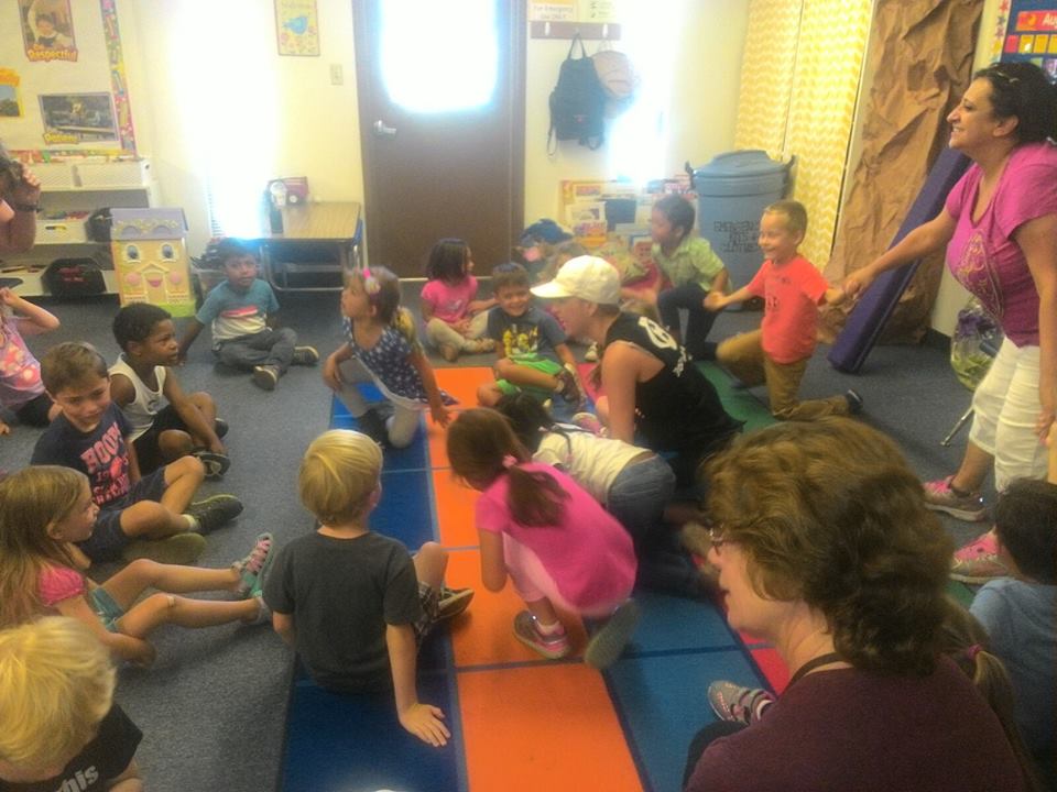 CCSCamarillo's tweet photo. Gold Coast Gymnastics came to visit the Preschoolers! Mr. Sandy, how does your garden grow??😊 https://t.co/uFaWhGrJPK