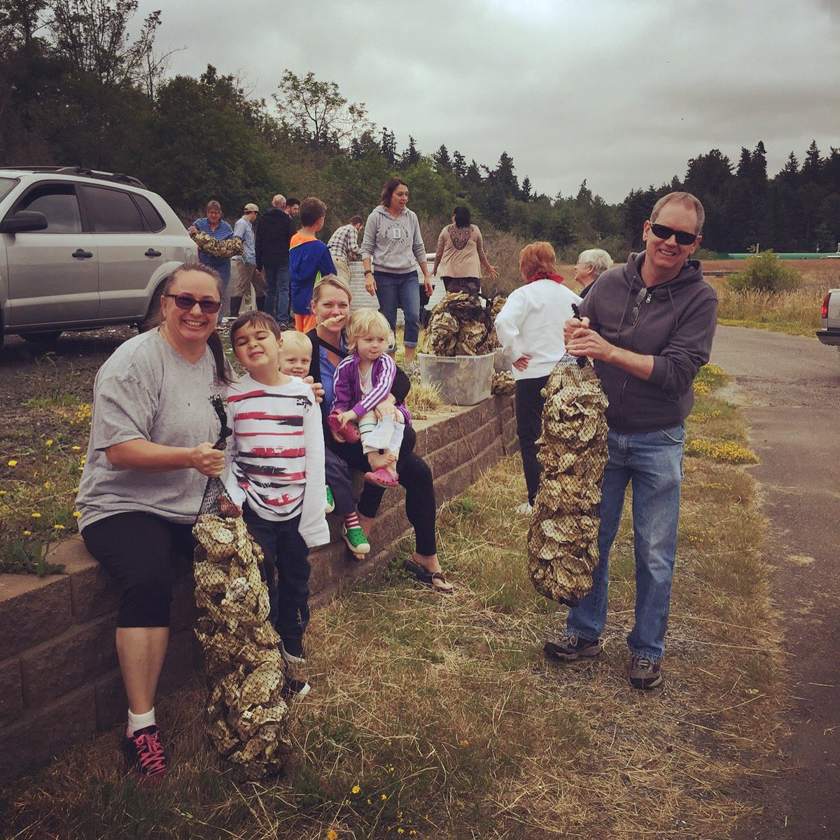 restorationfund's tweet photo. Thank you Kitsap Public Health for funding #psrf Olympia oyster seed giveaway to Dyes Inlet tideland owners to re-build native population! https://t.co/QJUf2M5WKN