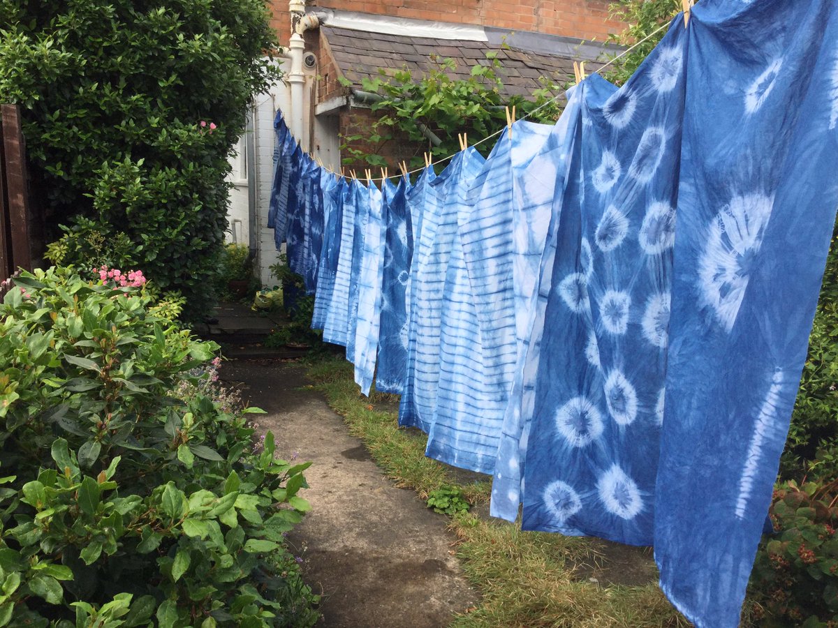 Playing in the dye studio today