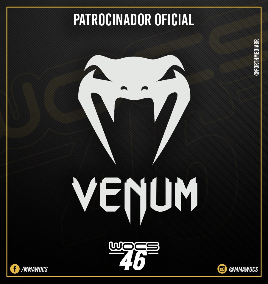 mmawocs's tweet photo. A @Venumfight, uma das marcas de fight wear mais reconhecidas do mundo, é patrocinadora oficial do #WOCS46! https://t.co/RetGjyg0Md