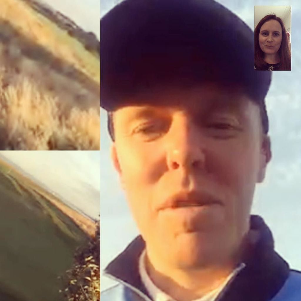 twerpcam's tweet photo. That's a first. He FaceTimed me from a golf pitch. #golf #northumberland #golfwidow #golfer #weirdos https://t.co/o5kaHXocbd https://t.co/ikX9L680RF