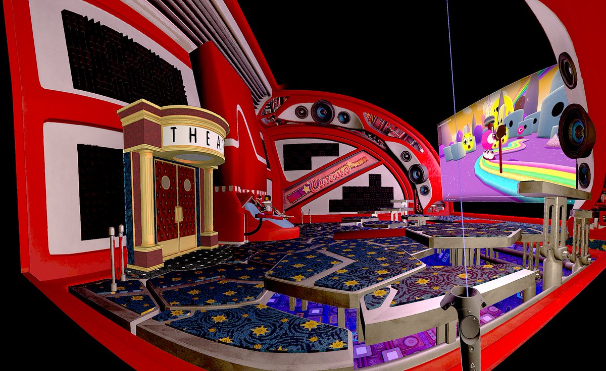 VRToolbox's tweet photo. Ever wanted your own personal movie theater? Check out the new backgrounds we just added for your #VR enjoyment. #VRToolbox https://t.co/bYTzyzdW55