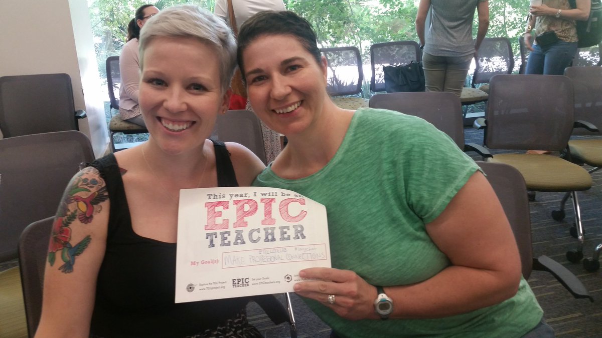 FrauSMHS's tweet photo. Epic goal: making professional connections and @PRHSspanish is my accountability partner! #TELLCollab #langchat #epicteacher https://t.co/9ktgKR4Mhf