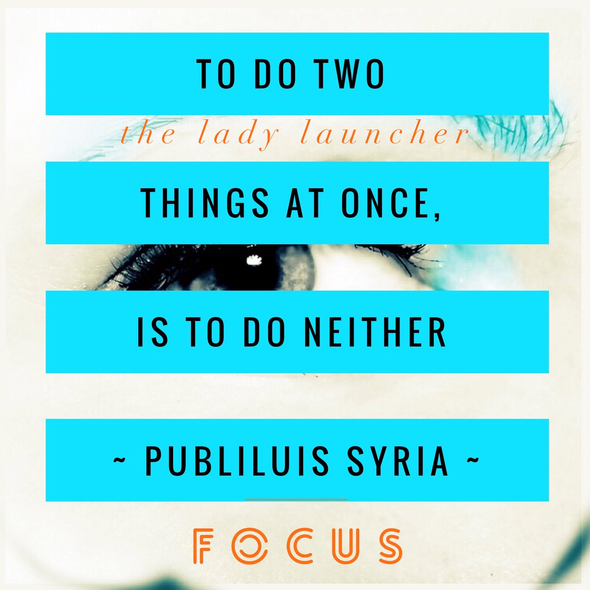 LoisFray's tweet photo. Doing too many things at one time, leaves everything half done. Focus on completing one thing thoroughly before moving on. https://t.co/rWMB6UiDYI