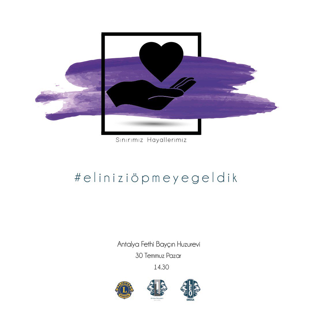 Pazar günü 14.30 da Fethi Bayçın Huzurevinde buluşuyoruz. #leoCLUB #proudLEO #leoseverywhere #eliniziopmeyegeldik
