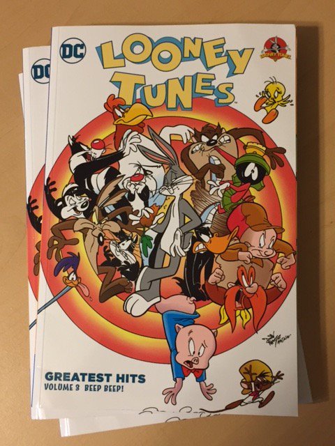 Got these Looney Tunes TPBs today containing 4 stories I wrote years ago. What fun! Thanks, DC Comics!